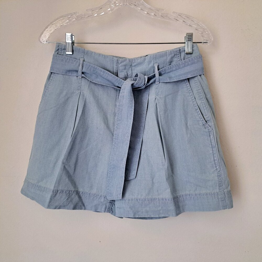 Lauren Ralph Lauren Women's Petite Tie Waist Shorts Blue Color Size 2P